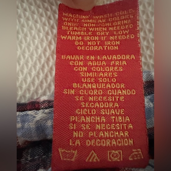 Disney Jerry Leigh Blue and Red Plaid Shirt size 22W/24W - Picture 10 of 16